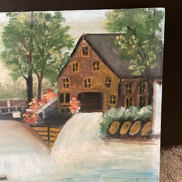 Vintage “Panora Mill” Oil on Board 1981 - Picture 2 of 12